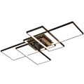 Miniatyrbilde 6 av 10: [3-dagers forsendelse] LED taklamper - Trinnløs dimbar taklampe - 4 rektangler, 90*65cm Black
