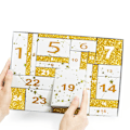 Miniatyrbild 5 av 6: Doftkalender för kvinnor 2024 - Skönhetskalender för julen - Makeupset - Nedräkning till jul - 24 dagar - Makeupkalenderset för tjejer - Presenter Platinum