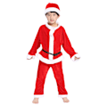 Miniatyrbild 1 av 5: Jultomte Kostym för Barn, Pojke & Flicka, Cosplay Festkläder Jul Boys 100cm