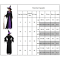 Miniatyrbild 5 av 5: Kvinnlig häxa utklädnad Halloween Cosplay kostym & hatt kläder M
