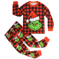 Miniatyrbild 1 av 3: 2-delat set 2 småbarnspojkar jul Grinch pyjamas nattkläder A 120cm