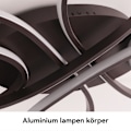 Miniatyrbild 6 av 8: [3 dagars leveranstid] Taklampa med fjärrkontroll, för sovrum, kontor och vardagsrum Black