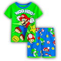 Miniatyrbild 2 av 3: Tecknade Barn Pojkar Flickor Söta Tecknade Figurer Pyjamas Set Kortärmade Toppar Shorts Sovkläder Nattkläder Loungewear Outfits #1 90cm