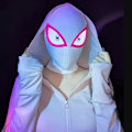 Miniatyrbillede 5 af 5: Halloween Maske Farontor Into the Spider-Verse Gwen Stacy Maske Legetøj Rekvisitter