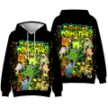 Miniatyrbild 1 av 3: Pojke Flicka 3d Hoodie Höst Vinter Mina Sjungande Monster Tröja E 140cm