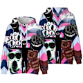 Miniatyrbild 1 av 3: Barn 3d Hoodie Mode Höst Vinter Skibidi Toalett Sweatshirt E 140cm