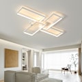 Miniatyrbilde 1 av 8: [3 dagers forsendelse] LED taklamper - Trinnløs dimbar taklampe - 4 rektangler, 90*65cm White