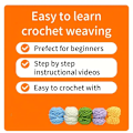 Miniatyrbillede 2 af 5: Hæklesæt til begyndere med Easy Peasy garn som set på - med trin-for-trin video tutorials D
