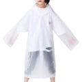 Miniatyrbild 1 av 3: Nano Vattentät Skydd Regnrock Regn Ponchos för Aktiviteter White