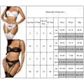 Pikkukuva 3 / 5: Naisten seksikäs alusvaatesetti pitsi push-up rintaliivit alusvaatteet yöasut White XL