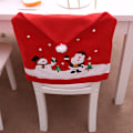 Miniatyrbilde 4 av 5: 4 stk. Jule Spisestuestol Trekk Ornamenter Sett til Jul 4pcs