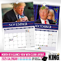 Pikkukuva 2 / 5: Donald Trump 2025 Seinäkalenteri Adventtikalenteri Haukkumiskalenteri 2025 Kotitoimiston seinäkalenteri