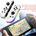 Pikkukuva 3 / 5: Joypad-ohjain Nintendo Switchille, langaton Joypad-korvaaja Switch-ohjaimelle, vasen ja oikea Switch White