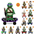 Miniatyrbild 3 av 5: 8 st Teenage Mutant Ninja Turtles Block Leksak Julgåva