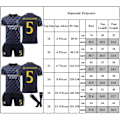 Miniatyrbillede 2 af 2: Fodboldtrøjesæt til børn, 2023-2024 Real Madrid udebanetrøje #5 Bellingham fodboldtøj drenges træningsdragt 18