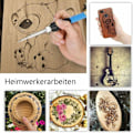 Miniatyrbild 8 av 9: 76-delars lödkolvsats, brandmålning, brandmålningskolvsats, 60W/200~450°C, brandkolv för trä-/lädergravering/DIY/konstsvetsning