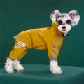 Miniatyrbild 4 av 5: Regnkläder för husdjur Hund Regnrock Husdjur Huva Vattentät Jacka Kläder yellow 2XL