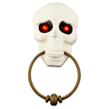 Miniatyrbillede 2 af 5: Halloween Dørklokke med Kranium, Skræmmende Lyd og Lys til Hjemmet 2PCS