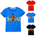 Miniatyrbild 3 av 5: Barns CR7 Ronaldo Print Casual T-shirt Pojkar Flickor Kortärmad Tee Toppar Sommar Red 130cm