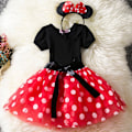 Pikkukuva 5 / 9: Lasten Minnie Hiiri Tutu Mekko Syntymäpäiväjuhliin Red 130