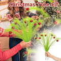 Miniatyrbild 2 av 5: 8 st julgransprydnader 43 cm Röd Grön Lockiga Stjälkar Limegrön Lockig Julgransprydnad Elf Ornament Stjälkar för Julgransprydnad 8PCS