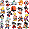 Miniatyrbillede 1 af 2: 21 stk./sæt Dragon Ball Patch Strygepatch Strygebillede Applikation Stryges på 21PCS