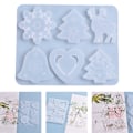 Miniatyrbilde 4 av 5: Juletre Snøfnugg Silikonform DIY Håndverksdekor