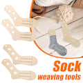 Miniatyrbild 1 av 5: 2 st Trä Sockblocker Stickning Sockblocker Virkning Socka Gör-det-själv Stickformar Snowflake style