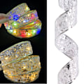 Miniatyrbild 5 av 5: Julgransbelysning LED-lampor Julgranstopp Band Slips Dekor Silver, warm light