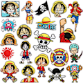 Miniatyrbild 1 av 2: 20 st/Set One Piece Luffy Patch Strykapplikation Strykbilde 20PCS