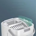 Pikkukuva 6 / 8: Moppilattianpesusetti, jossa 125 cm litteä moppi ja lattianpesusetti, itsepuhdistuva pesujärjestelmä, märkä ja kuiva, kaikille lattiatyypeille, 360° kääntyvä moppi White