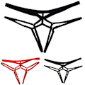 Pikkukuva 3 / 6: Naisten seksikkäät alusvaatteet stringit pikkuhousut haarattomat alushousut G-string Red M