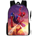 Miniatyrbild 1 av 2: Flickor Pojkar Anime Spider-Man Studenter Ryggsäck Resväska D