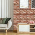 Pikkukuva 1 / 6: 10 kpl seinätarroja, tiilikuvio, itseliimautuva tapetti