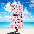 Miniatyrbild 1 av 5: Taylor Swift Stor Mikrofiber Strandhandduk Lätt Snabbtorkande Simhanddukar C 75*150CM