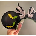 Miniatyrbillede 4 af 5: Nightmare Before Christmas Oogie Boogie Minnie Mouse Øre Sløjfe Hårbøjle Alice Bånd
