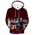 Miniatyrbild 1 av 3: My Hero Academia Huvtröjor för vuxna, herr, casual 3d-tryckta tröjor med huva E 2XL