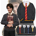 Miniatyrbild 2 av 8: Harry Potter Vuxen Tröja Gryffindor Ravenclaw Slytherin Hufflepuff Toppar A M
