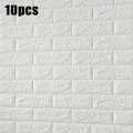 Pikkukuva 1 / 5: 10 KPL Laattaseinätarra Itseliimautuva Tapetti 3D Vaahtomuovilevy white