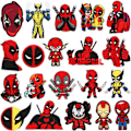 Miniatyrbild 1 av 3: 20 st/Set Deadpool Tagg Patch Strykapplikation Strykbild 20PCS