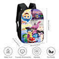 Pikkukuva 5 / 5: Inside Out 2 Reppu Lasten Juniorikoululaukku Matkaopiskelijan Olkalaukku C