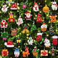 Miniatyrbilde 1 av 5: 30 stk. Julemini ornamenter Små juleharpiks ornamenter for mini juletre dekorasjoner 30PCS