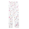 Pikkukuva 1 / 5: Naisten tyttöjen mukavat pyjamat sarjakuva-kuvioinen flanelli joulu anime uni pyjamahousut White 3XL