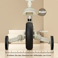 Miniatyrbild 9 av 10: [3 dagars leveranstid] Barncykelsparkcykel för 3-7 år, 4-hjulig sparkcykelleksak, utan pedal, glidande bil, för pojkar och flickor, lastkapacitet upp till 45 kg