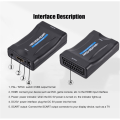 Miniatyrbild 2 av 8: Scart till Hdmi-adapter 1080p Video Audio-omvandlare