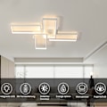 Miniatyrbilde 6 av 8: [3 dagers forsendelse] LED taklamper - Trinnløs dimbar taklampe - 4 rektangler, 90*65cm White