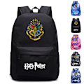 Miniatyrbild 5 av 7: Barn Unisex Harry Potter Ryggsäck Studenter Skolväska Resa Ryggsäck Bokväskor Black 30*12*42cm