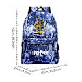 Miniatyrbild 3 av 7: Barn Unisex Harry Potter Ryggsäck Studenter Skolväska Resa Ryggsäck Bokväskor Sky Blue 30*12*42cm