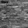 Pikkukuva 1 / 5: 10 KPL Laattaseinätarra Itseliimautuva Tapetti 3D Vaahtomuovilevy black