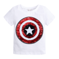 Miniatyrbild 3 av 4: Barn Pojkar T-shirt Vändbar Paljetter Spider Man Tryck T-Shirt White 1-2 Years